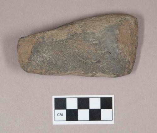 Ground stone, pecked and ground stone adze, possible preform