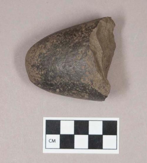 Ground stone, pecked and ground object fragment, possible tool