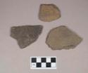 Ceramic, earthenware body sherds, cord-impressed, grit-tempered