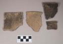 Ceramic, earthenware rim sherds, cord-impressed, grit-tempered