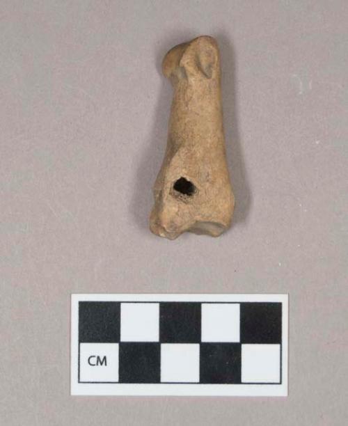 Animal bone, phalange, perforated