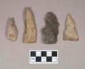 Chipped stone, projectile points, triangular, ovate, and stemmed