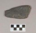 Chipped stone, chipped and pecked stone biface, possible preform