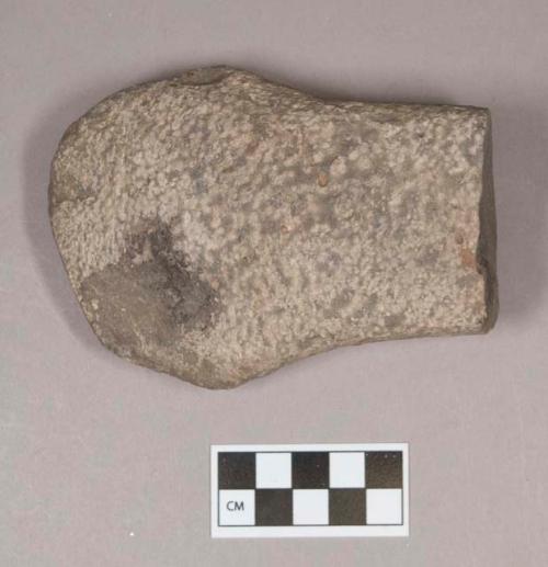 Ground stone, pecked and ground stone fragment, edged tool, possible preform