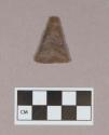 Chipped stone, projectile point, triangular