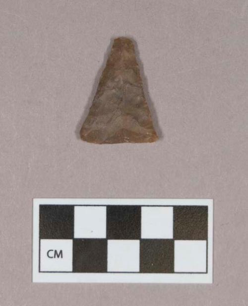 Chipped stone, projectile point, triangular