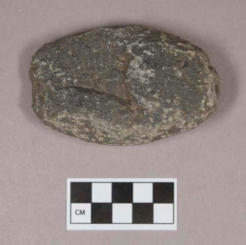 Ground stone, pecked, ground, and chipped stone object, possible adze preform