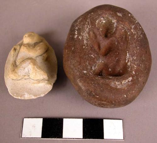 Clay mould (monkey) with modern cast