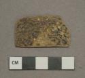 Tortoiseshell hair ornament fragment, heavily degraded