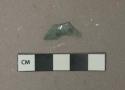 Aqua glass vessel fragment, weathered