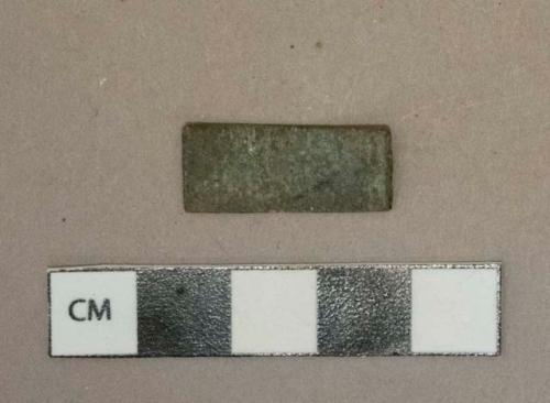 Metal alloy sheet fragment, rectangular