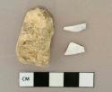 Unidentified mammal bone fragments, 2 fragments calcined