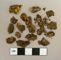 Unidentified ferrous metal nail fragments, heavily corroded