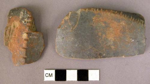 Fragments of carinate bowl