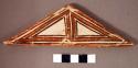 Triangular pottery tile