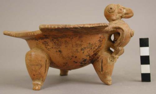 Orange-Brown Ware vessel with moveable head