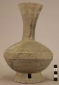 Bottle-shape pottery vessel