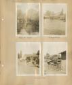 River and street in Sesori; views of Cerro Cacahuatique