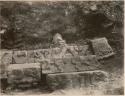 Sculptured steps at top of slope below Temple 11