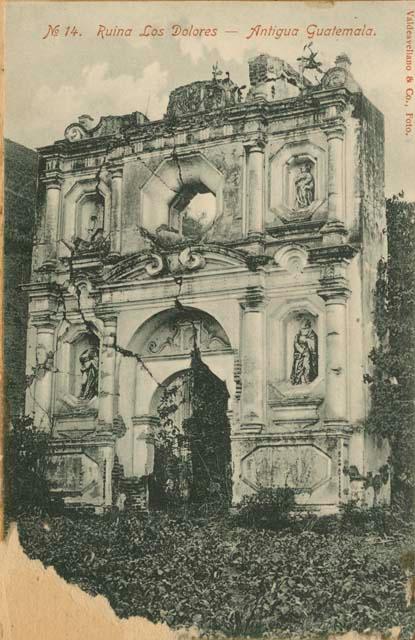 A façade of Ruina los Dolores