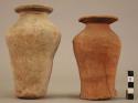 Pottery vases, unpolished red brown ware