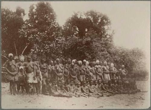 Large group of women and children