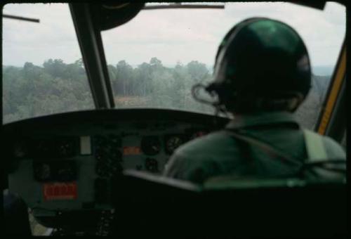 El Zapote, approaching in helicopter