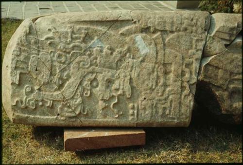 El Zapote, Stela 1, upper half reconstructed