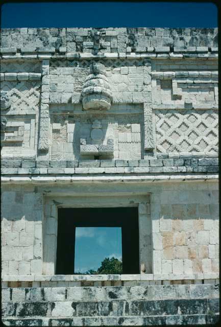 Uxmal, Las Monjas ("the Nunnery") doorway at west end