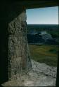 Chichen Itza, Temple of the Warriors, from top of the Castillo