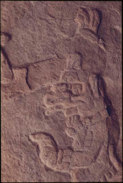 Yaxchilan, Lintel 42, Structure 42, central doorway, detail