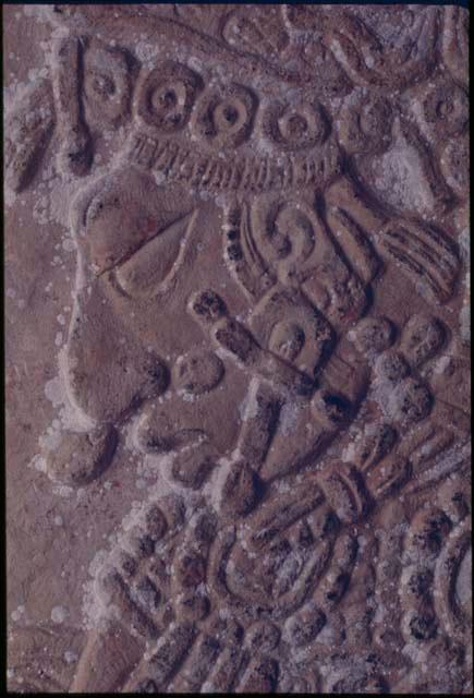 Yaxchilan, Lintel 3, with ink stains from rubbing