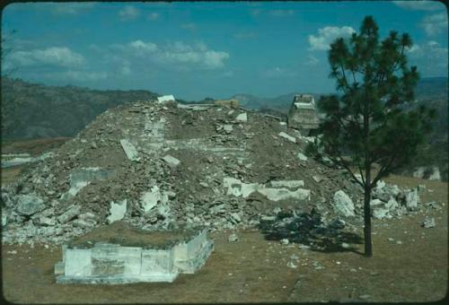 Mixco Viejo after restoration and subsequent earthquake