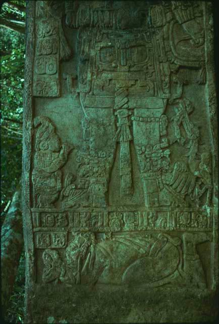 Dos Pilas, Stela 1, lower half