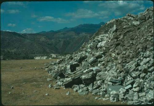 Mixco Viejo ruins after earthquake