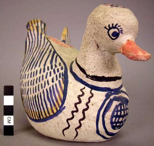 Ceramic polychrome bird (duck)  bank