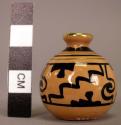 Ceramic miniature polychrome vase
