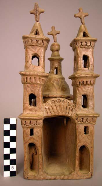 Ceramic terracotta church