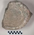 Ground stone, steatite vessel fragment