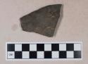 Chipped stone, biface fragment, possible scraper