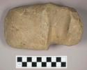 Ground stone, grooved axe with rounded end