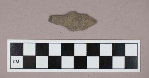 Chipped stone, side-notched, stemmed biface