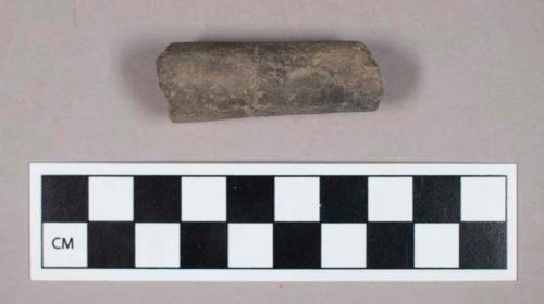 Ceramic, earthenware, pipe stem fragment