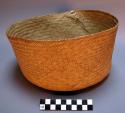 Round, very fine weave basket (rare)