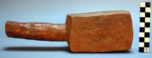 Large wooden bamboo mallet