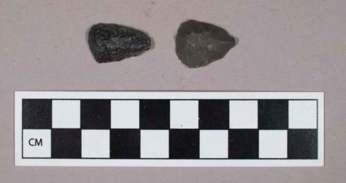 Chipped stone, ovate unifaces, possible scrapers