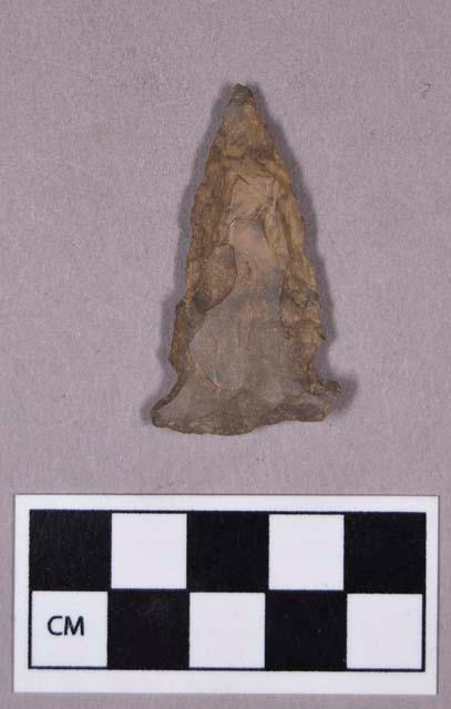 Chipped stone, projectile point, side-notched