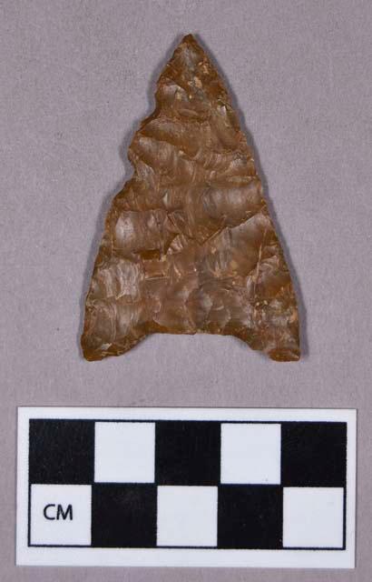 Chipped stone, projectile point, triangular