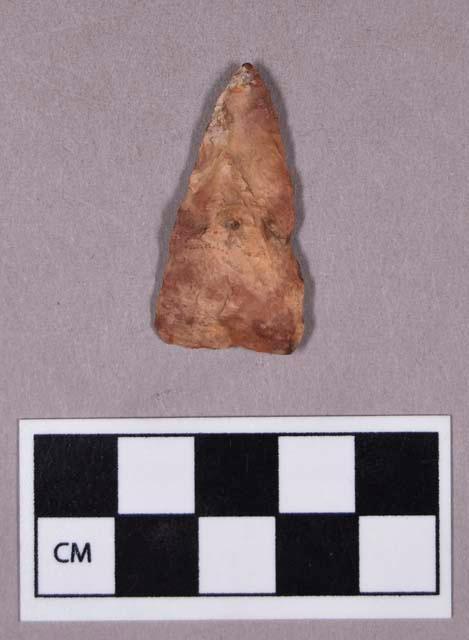 Chipped stone, projectile point, triangular