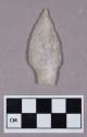 Chipped stone, projectile point, stemmed, quartz